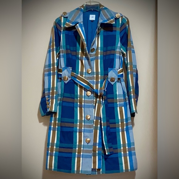 🎁NWT CAbi Trendy Neutral Hughs Plaid Jacket- Great 4 Layering & Christmas Gift🎄 - Picture 15 of 16